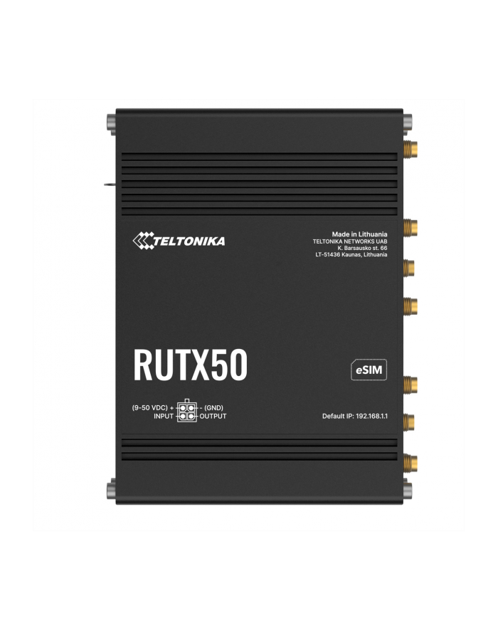 TELTONIKA NETWORKS RUTX50 DUAL SIM 5G/4G/LTE Router eSIM version główny