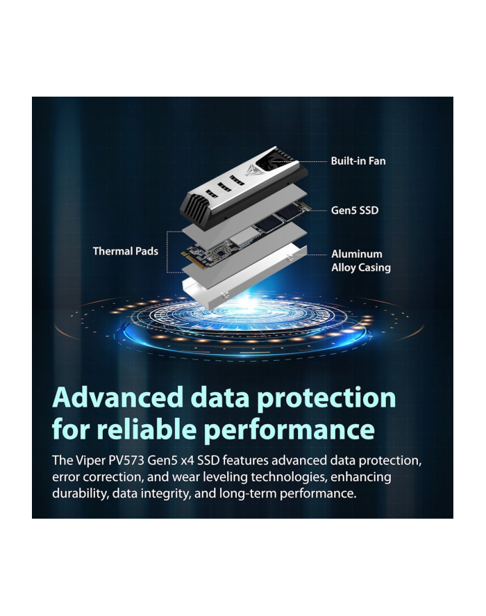 PATRIOT MEMORY SSD Viper PV573 4TB M.2 2280 PCIe Gen5 x4 14000MBS/12000MBS główny