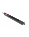 LANBERG Listwa zasilająca Rack PDU 1U 10A 5x Schuko 2m C14 Czarny - nr 1