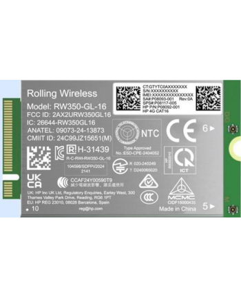 hp inc. HP 4G LTE-AP Cat 16 WWAN