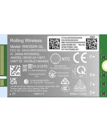hp inc. HP 4G LTE-AP Cat 19 WWAN nr 1