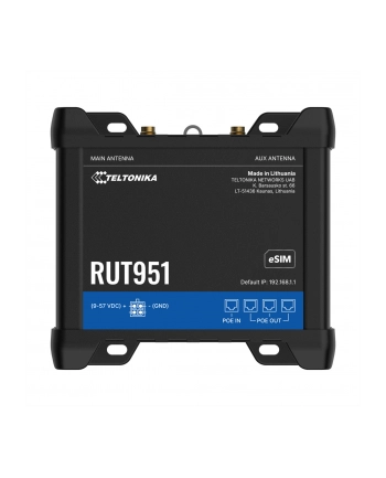 TELTONIKA NETWORKS RUT951 DUAL SIM 4G/LTE/3G/2G WiFi router eSIM version