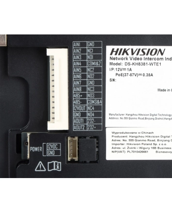 Hikvision Ds-Kh8381-Wte1 Wewnętrzna Stacja Serii 8 (DSKH8381WTE1)
