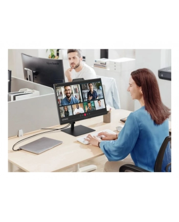 VIEWSONIC LED monitor VG2741V-2K 27inch 2K 250 nits 4ms incl 2x 2W speakers 120Hz USB-C 15W laden 5mp cam + mic Windows Hello cert.