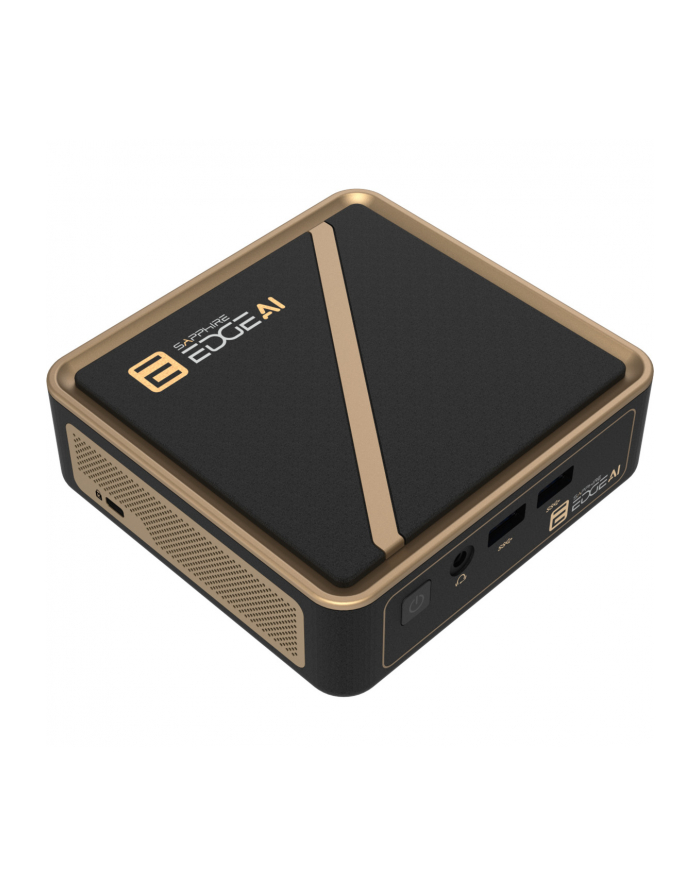 SAPPHIRE EDGE AI 350 BAREBONE AMD Ryzen AI 7 350 WITH WIFI BT MODULE VESA MOUNT POWER ADAPTER AND POWER CORD W/O SSD AND MEMORY główny