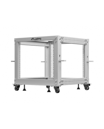 LANBERG Open rack 19inch 9U 600X600-1100 adjustable grey nr 2