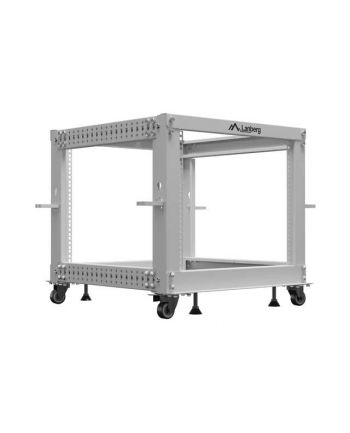 LANBERG Open rack 19inch 9U 600X600-1100 adjustable grey nr 1