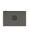 LANBERG Rack cabinet 19inch wall-mount 12U/540X350 flat pack with glass door black - nr 7