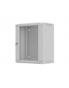 LANBERG Rack cabinet 19inch wall-mount 12U/540X350 flat pack with glass door grey - nr 1
