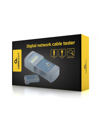 GEMBIRD Cyfrowy tester kabli sieciowych RJ45/RJ11 UTPSTP 5E 6E nr 1