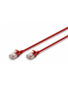 DIGITUS CAT 6A F-FTP Slim Patch cord Cu LSZH AWG 32/7 length 1.5m Red - nr 1