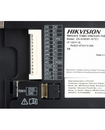 Hikvision Ds-Kh8381-Wte1 Wewnętrzna Stacja Serii 8 (DSKH8381WTE1) nr 1