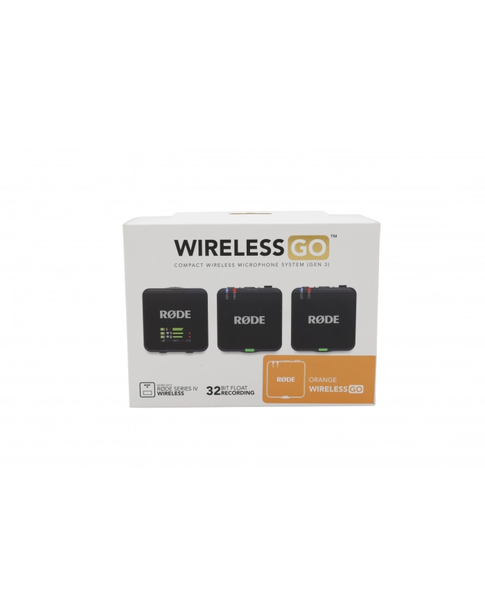 RODE Wireless GO III ORANGE - System mikrofonów bezprzewodowych główny