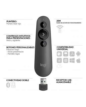 Prezenter Logitech R500 Graphite