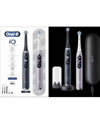 braun Szcoteczka Oral-B  iO Series 9 Duo Black Onyx/Rose
