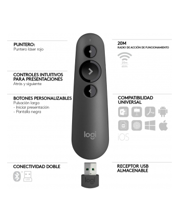 Prezenter Logitech R500 Graphite