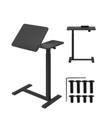 MACLEAN MOBILNE BIURKO/STAND NA LAPTOP, CZARNE, REGULACJA WYSOKOŚCI 76-109CM, MAX. 30KG MC-120 B