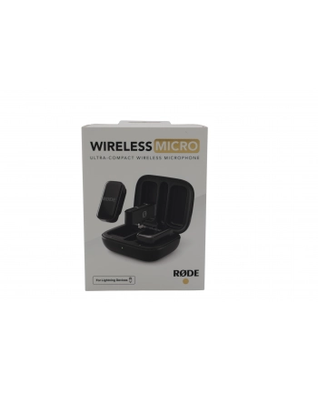 RODE Wireless Micro - 2-kanałowy cyfrowy system bezprzewodowy (Lightning, Czarny)
