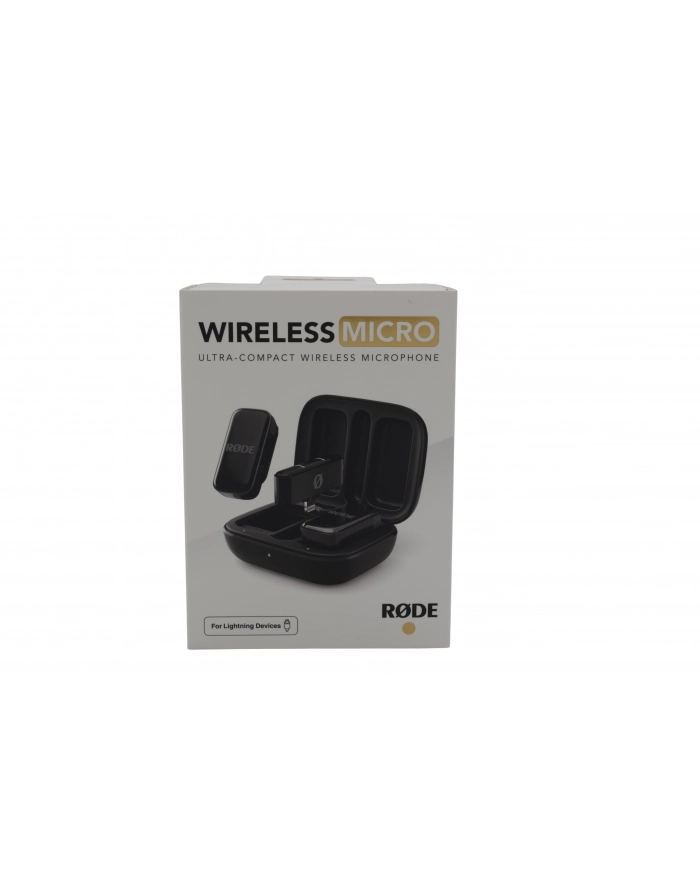RODE Wireless Micro - 2-kanałowy cyfrowy system bezprzewodowy (Lightning, Czarny) główny
