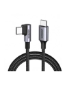 Ugreen kabel USB-C (prosty) / USB-C (kątowy) PD QC 60W 3A 05m US255 (szary) - nr 7