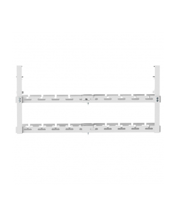 MACLEAN ORGANIZER PODBIURKOWY NA KABLE, MAX OBCIĄŻENIE 5KG, MAX 728MM, 2 POZIOMY, BIAŁY MC-102 W nr 1