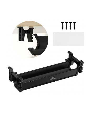 MACLEAN ORGANIZER PODBIURKOWY NA KABLE/ PRZEDŁUŻACZ MACLEAN, MAX OBCIĄŻENIE 5KG, CARNY MC-106 B nr 1