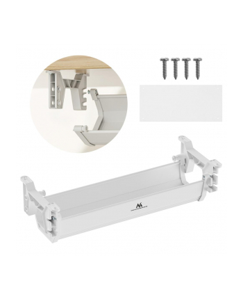 MACLEAN ORGANIZER PODBIURKOWY NA KABLE/ PRZEDŁUŻACZ, MAX OBCIĄŻENIE 5KG, BIAŁY MC-106 W nr 1