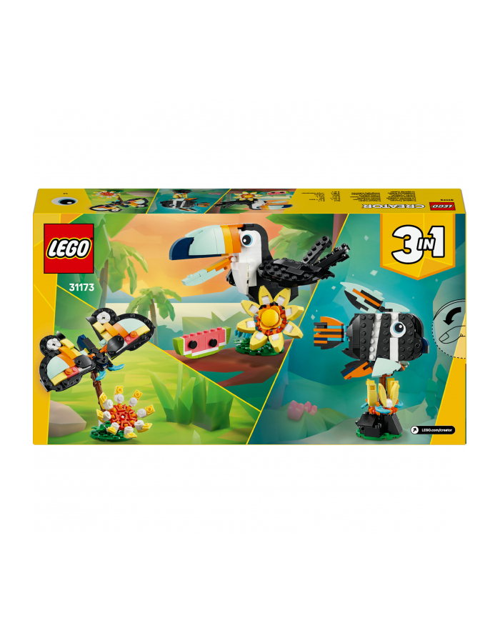 LEGO Creator 3w1 31173 Dzikie zwierzęta: Tropikalny tukan główny