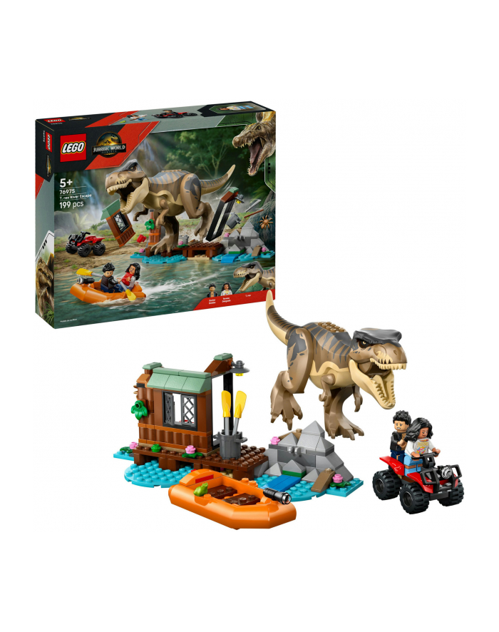 LEGO Jurassic World 76975 Ucieczka rzeką przed tyranozaurem główny