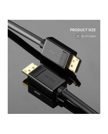 Ugreen kabel DisplayPort 12 4K/DisplayPort 12 4K 2m (czarny) nr 2