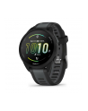 Zegarek sportowy Garmin Forerunner 165 Music AMOLED 43mm Black/­Slate Grey - nr 1