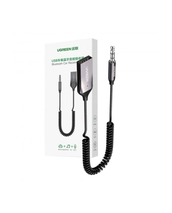 Ugreen Odbiornik dźwięku adapter audio Bluetooth 53 USB-3,5 mm mini jack (czarny)