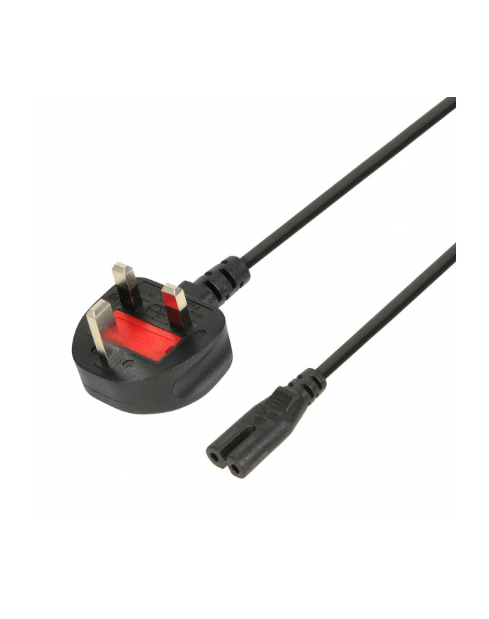 KABEL ZASILAJĄCY IBOX EURO 2-PIN AUDIO-RTV VDE 3X0,75MM MIEDŹ WTYCZKA UK główny