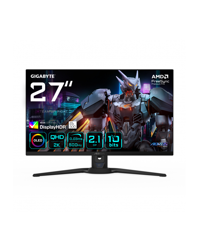 MONITOR GIGABYTE OLED 27''; AORUS FO27Q5P 500Hz główny