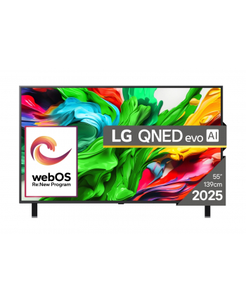 Telewizor LG 55QNED85A3C QNED EVO 55' 4K Ultra HD 120Hz WebOS Dolby Digital Czarny nr 1