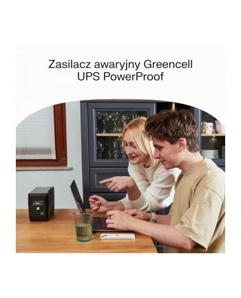 GREEN CELL UPS POWERPROOF 700W/1000VA CZYSTA SINUSOIDA nr 2