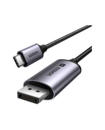 Ugreen Kabel CM556 ze złączami USB-C i DisplayPort 8K o długości 1 m - szary
