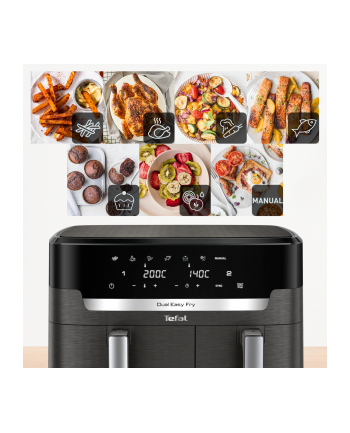 Frytkownica beztłuszczowa TEFAL DualEasy EY942HE0 nr 2