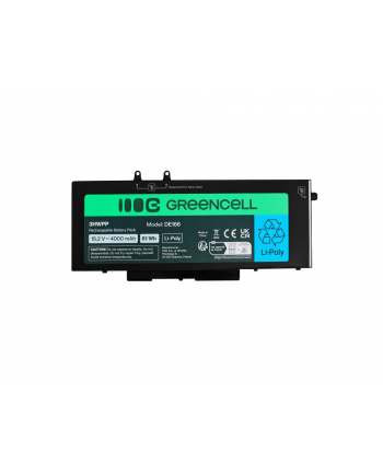 GREEN CELL BATERIA DE166 DO DELL 3HWPP LATITUDE 5400, 5401, 5410, 5411, 5500, 5501, 5510, 5511, 7591 4000MAH 15,2V nr 1