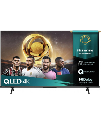 Telewizor Hisense 50E7QPRO QLED 50' 4K Ultra HD 144Hz VIDAA Dolby Atmos Czarny