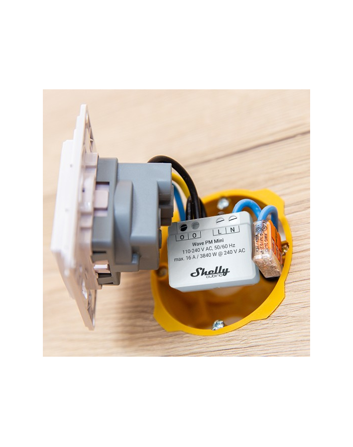 Shelly Shelly Qubino Wave PM Mini przełącznik Szary główny