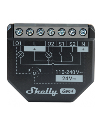 Podwójny przekaźnik WiFi z pomiarem energii Shelly 2PM Gen4