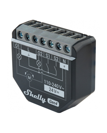 Podwójny przekaźnik WiFi z pomiarem energii Shelly 2PM Gen4