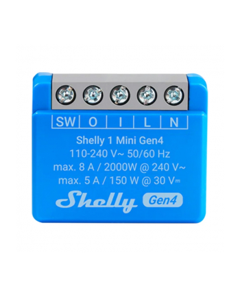 Mini przekaźnik WiFi Shelly 1 Mini Gen4