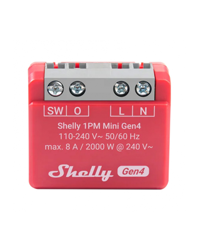 Mini przekaźnik WiFi z pomiarem energii Shelly 1PM Mini Gen4 główny