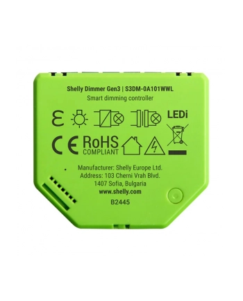 Ściemniacz oświetlenia LED z WiFi Shelly Dimmer Gen3