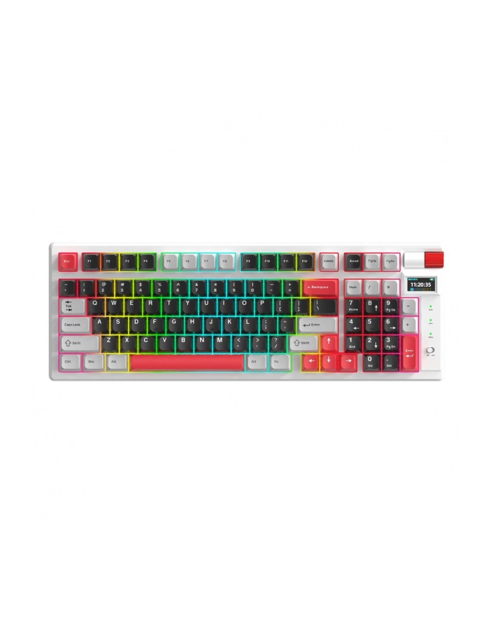 Klawiatura bezprzewodowa Monka STORM KG991W mechaniczna bluetooth + 2.4 GHz + kabel Gaming RGB główny
