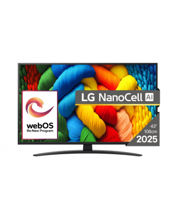 Telewizor LG NanoCell 43NANO81A3A 43' 4K Ultra HD WebOS Dolby Digital DVB-T2 Czarny nr 2
