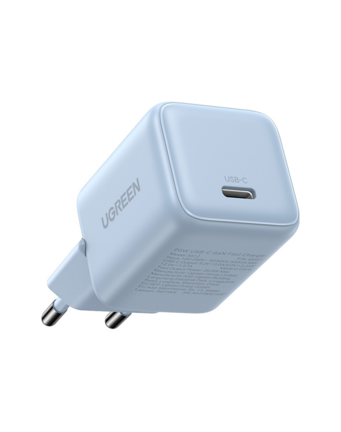 Ładowarka sieciowa Ugreen X512 20W GaN 1x USB-C - niebieska główny