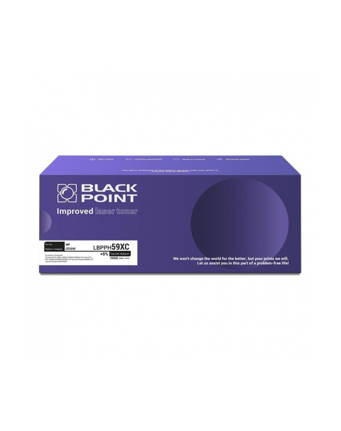 Toner do HP 59X HP CF259X #NEW CHIP# zamiennik BLACK POINT główny
